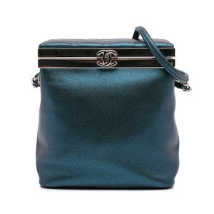 Pre-Loved Chanel CC Metallic Calfskin Vanity Case
